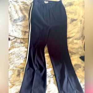 NWOT Jason Wu mens style black pants with cream stripe size 2